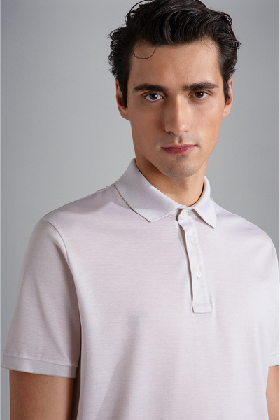 PAUL&SHARK MEN'S KNITTED POLOSHIRT C.WCOTTON