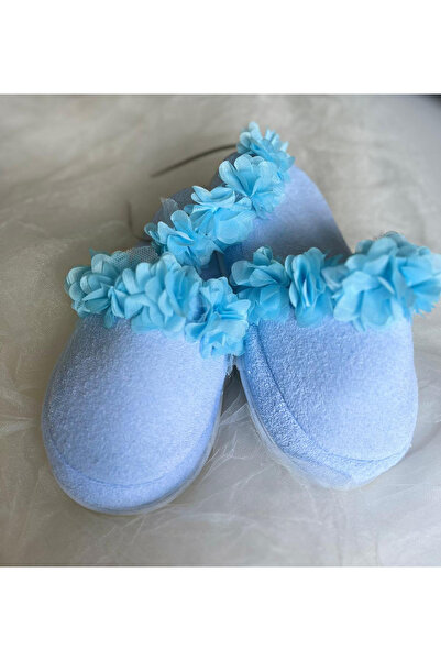 LIWOGY Anne Lohusa Terliği Ve Tacı Set / Çiçekli Taç Ve Terlik Seti / Yumuşak Tabanlı Ortopedik Terlik