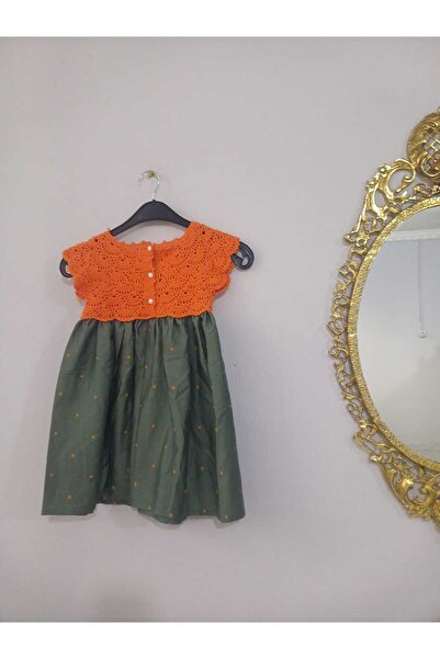 DESEO BOUTIQUE KIZ ÇOCUĞU 3-4 YAŞ ÖRGÜ-KUMAŞ EL EMEĞİ ÖZEL TASARIM PRENSES EL...