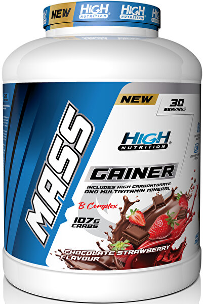 High Nutrition Mass Gainer 3600 Gr Çikolata Çilek Aromalı Kilo Almaya Yardımcı Hacim Kütle Kas Karbonhidrat Tozu