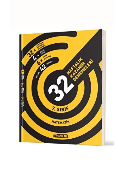 Hız Yayınları HIZ YAYINLARI 7. SINIF MATEMATİK 32 HAFTA DENEME