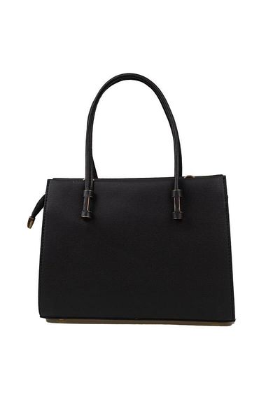 Levidor Black Luxury Women's Handbag - Classic Plain Design
