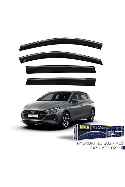 Niken Hyundai I20 2019-2024  Kromlu Cam Rüzgarlığı 4'lü Mugen Uyumlu Niken Marka