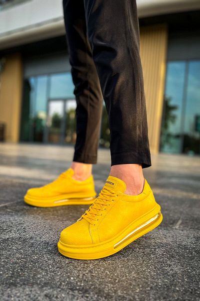 Joy Man J271 Ariaso - Pantofi sport pentru bărbați cu talpă ortopedică, galben CST