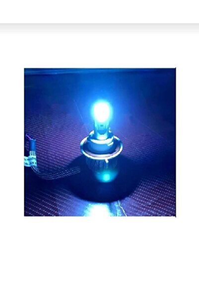 Genel Markalar H4 Buz Mavi Led Xenon Şimşek Etkili -10800 Lm 12000k- Yüksek A...