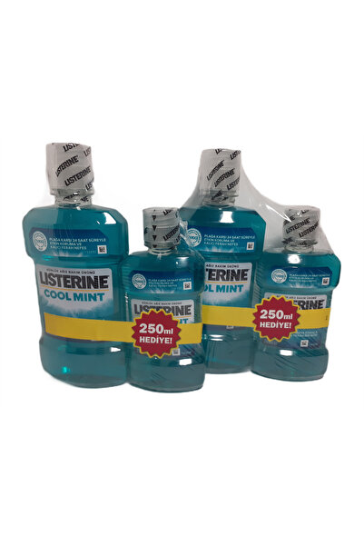 Listerine Cool Mint Ağız Bakım Suyu 500+250 ml X 2 Adet