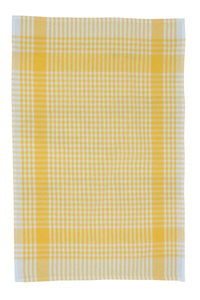 LATTE TEKSTİL Sarı Renkli Pöti Kareli 4'lü Kurulama Bezi, Beslenme Örtüsü, Servis Peçetesi 50x70 cm