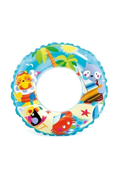 Intex Intex Intex 59242 Desenli Simit Mavi 6-10 Yaş 61 Cm