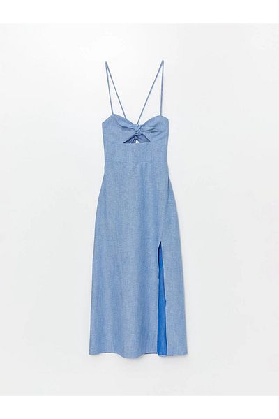 LC Waikiki LCW Vision - Rochie de damă cu bretele cu decolteu inimă