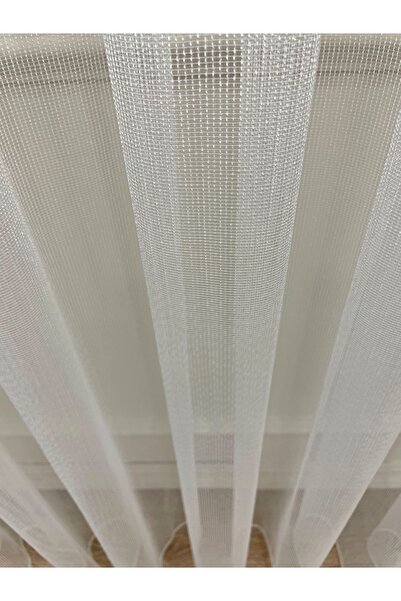 Brillant Modern Striped 1/2.5 Normal Pleat - Ecru - Cream Color Tulle Curtain