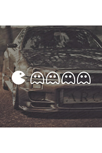 Rex Aksesuar ملصق سيارة من PacMan ملصق حروف نافذة السيارة ملصق حروف نافذة الس...