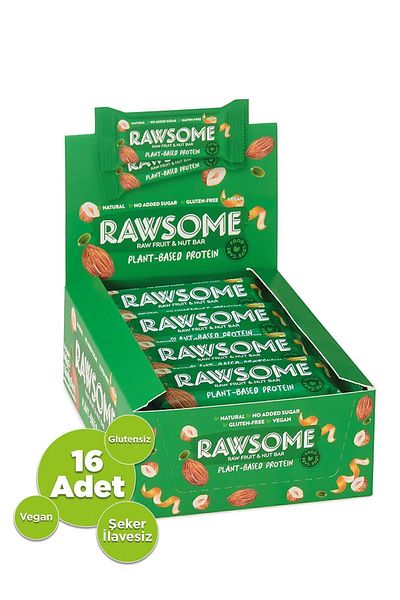 Rawsome Gluten Free Vegan Protein Bar - 40g x 16 Pieces