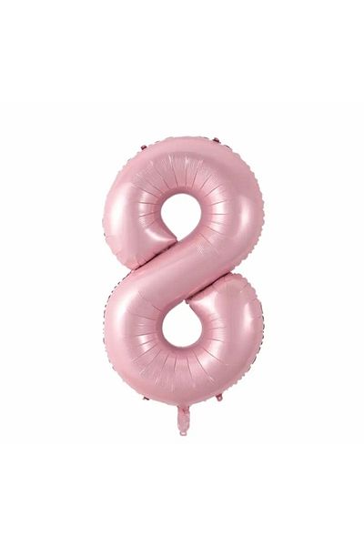 Deniz Party Store Pink 8 Eight Year Old Foil Balloon 34 Inch 76-80 Cm