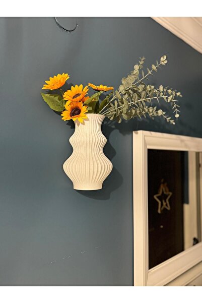 Limon 3D Desing Vasă decorativă din bioplastic de 21 cm - Poate fi montată pe perete