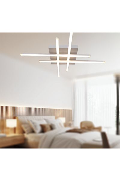 TT AYDINLATMA TT036-BY TT - Matte White LED Chandelier, Hashtag Model Lighting