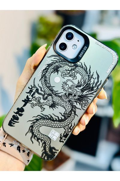 Go Aksesuar متوافق مع هاتف Iphone 11 (12 عرض) حافظة من السيليكون الكهربائي المعدني المطبوع بدون بصمات أصابع