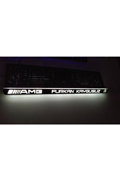 kuzutech Işıklı Plakalık Siyah Piyano Black Parlak Gerçek Pleksi Lazer Kesim Yazı Alanı Ön Arka Için
