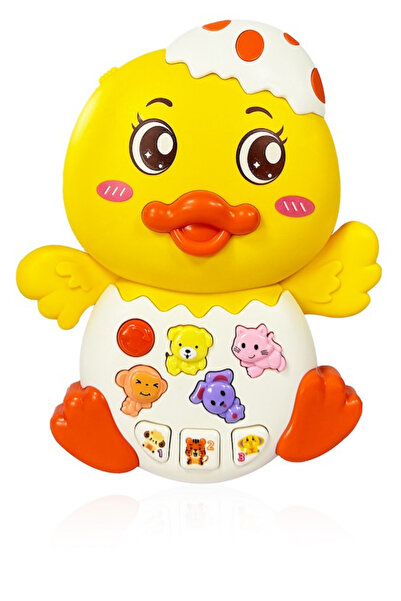 welcomein Oyuncak Işıklı ve Müzikli 3 Modlu 4 Farklı Hayvan Sesi ve Melodi Çalan Eğitici Tırtıl Ördek Piyanosu