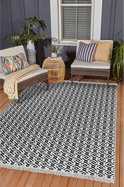 Valery Home Arya Vl Double Sided, Foldable, Washable, High Quality Cotton Living Room, Living Room, Balcony Rug