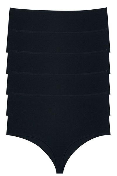 Miss Blue Moon Extra High Waist 5-Piece Thong 2760