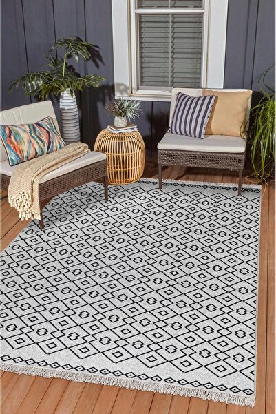 Valery Home Arya Vl Double Sided, Foldable, Washable, High Quality Cotton Living Room, Living Room, Balcony Rug