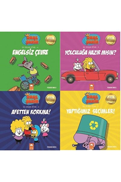 Eksik Parça Yayınları Kral Şakir Ilkokuma Serisi / 4 Kitap Set