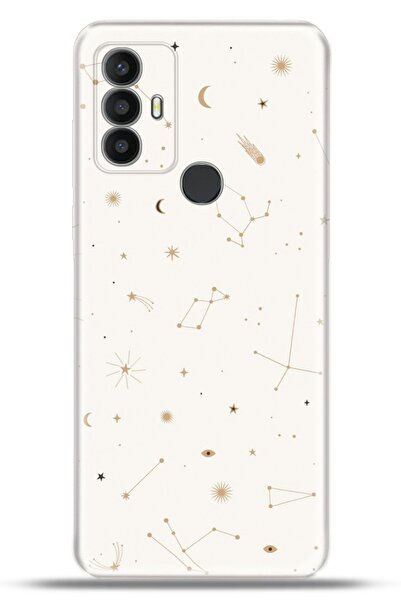 TCL 30 Se Kapak Hd Renkli Dizayn Silikon Kılıf - Among Stars