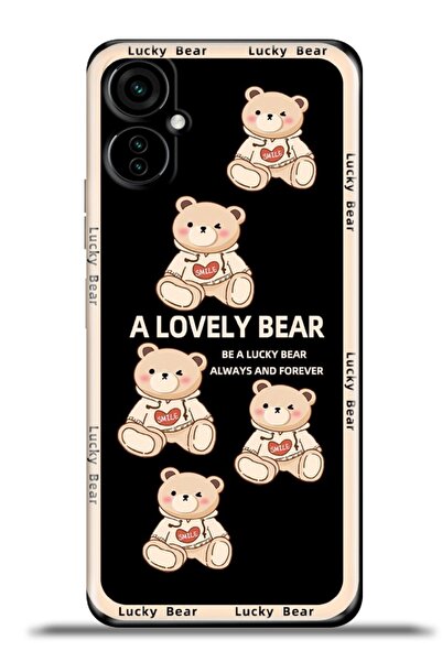 TECNO Camon 19 Neo Kapak Hd Renkli Dizayn Silikon Kılıf - Lucky Bear