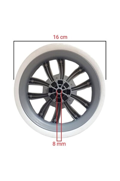 MFS Sessiz Pazar Arabası Tekerleği Her Modele Uyumlu Pazar Arabası Tekeri ( 2 Adet )