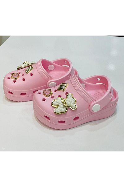 LİTTLE TORTOİSE High-Sole and Comfortable Children's Slippers - Non-Slip, for Beach and Pool