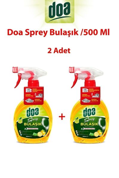 lissehome Doa Sprey Mutfak Bulaşık 500ml 2adet