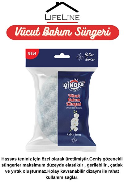 Life Line 5'li Vücut Bakım Ve Peeling Sünger Seti | Yumuşak Spa Ve Terapi Banyo Süngeri