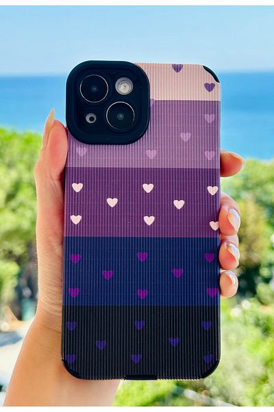 Go Aksesuar حافظة سيليكون مرنة بتصميم مطلي متوافق مع هاتف Iphone 13 -14