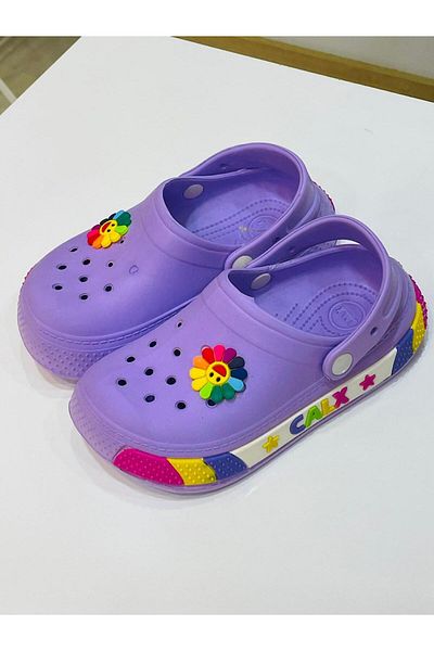 LİTTLE TORTOİSE High-Sole and Comfortable Children's Slippers - Non-Slip, for Beach and Pool
