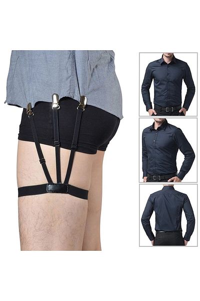 lovegame Men's Shirt Holder Adjustable 2 Pieces