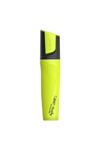 Bic 968583 Highlighter Marking Flat Highlighter 12 Pieces Yellow (1 Pack 12 Pieces)