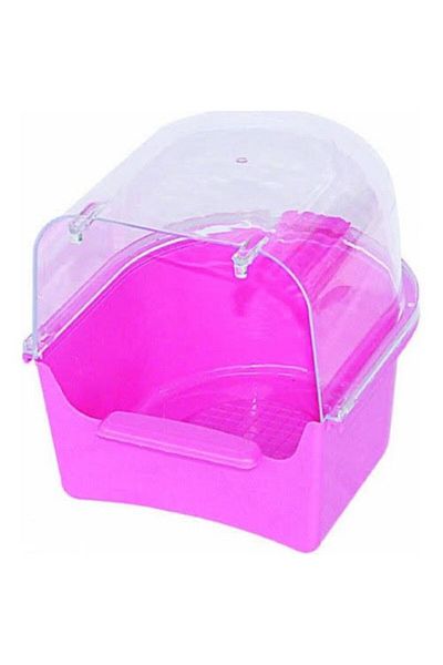 budgieshop Budgie Flapper with Pink Cage Hanger