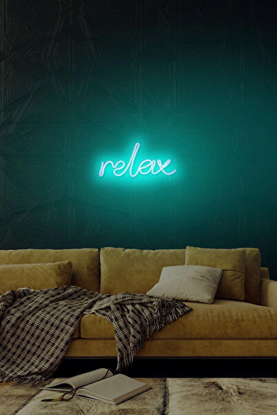 Neon Relax - Led Dekoratif Duvar Aydınlatması Neon Duvar Yazısı