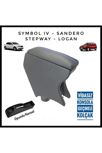 Gold Garden Symbol IV-Sandero-Logan-Lodgy Vidasız Konsola Geçmeli Kolçak (Kol Dayama)