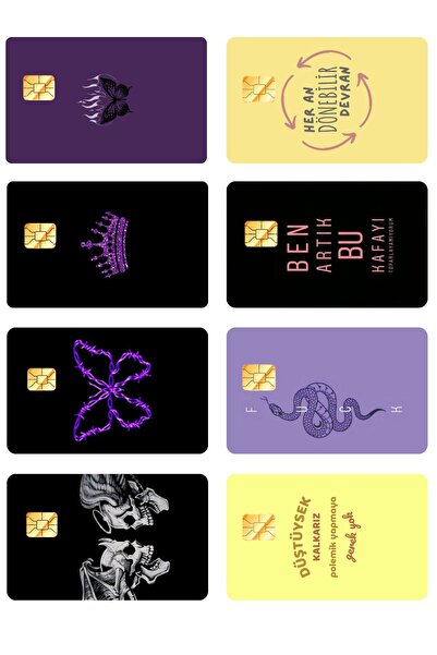 sentirshop 8 قطع من ملصقات تغليف البطاقات المرحة - ملصقات متوافقة مع البابارا...