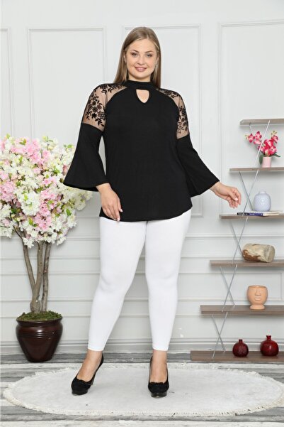 Kheos Γυναικεία μπλούζα με στάμπα από τούλι