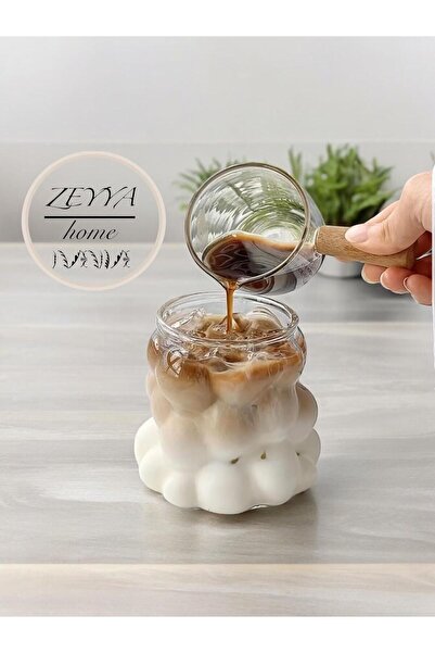 ELSA زيا هوم كوب عنب مقاوم للحرارة، كوب من الخرز الزجاجي، 350 مل. 1 قطعة شفافة