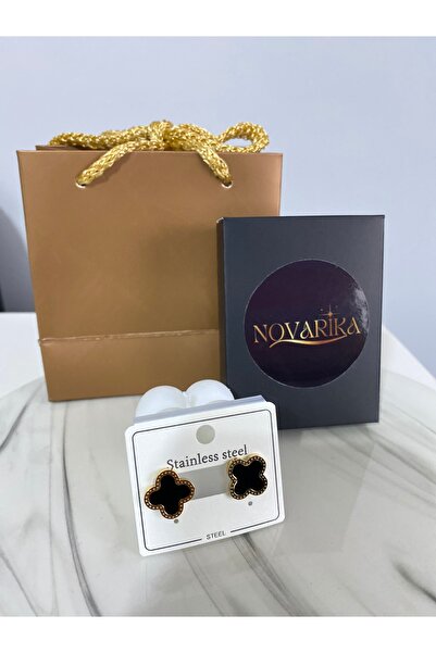 NOVARİKA أقراط نسائية من الفولاذ عالي الجودة غير قابلة للتشويه مرصعة بحجر أسو...