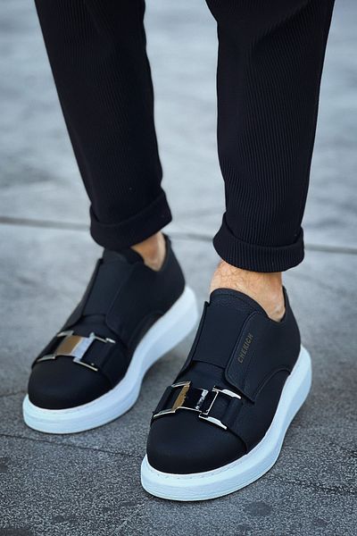 Joy Man Adidași casual pentru bărbați cu talpă ortopedică J297 - CBT negru
