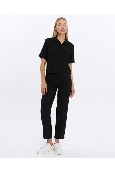 İkmal Women's Linen Set - Shirt, Jacket and Trousers