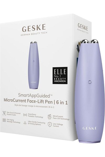 Geske MicroCurrent Face-Lift Pen | 6-in-1 Anti-Aging Device lface lift l -Purple