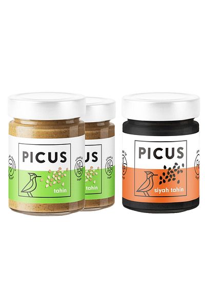 picus Black Tahini 285 Gr X2 and 210 Gr X1