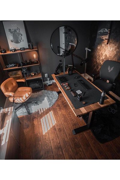 Woll Tasarım German Imported Wool Felt Desk Arrangement and Gamer Mouse Pad Dark Gray (50X100)Cm