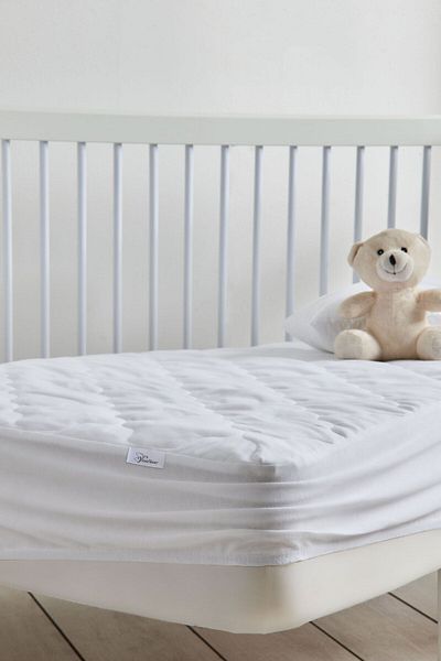 Vionel Home Vodě a kapalině odolný 100% bavlněný prošívaný chránič matrace pro kojence a děti – chránič matrace do dětské postýlky