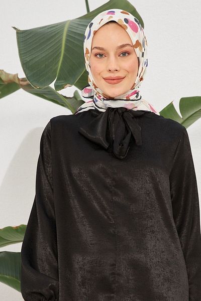 İpekhan Φουλάρι από βαμβακερό βισκόζη Pebble Fuchsia